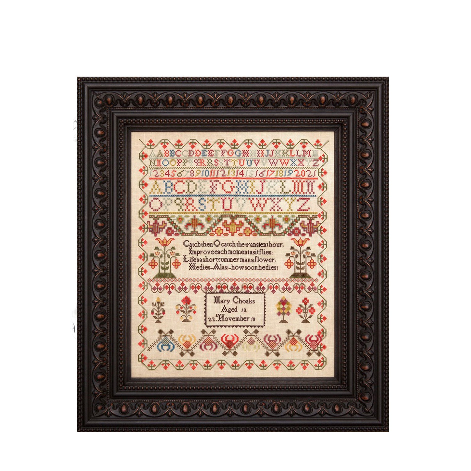 Mary's room 掛軸 墨書 Hands Across the Sea - Mary Choaks, a Cornish vanity sampler