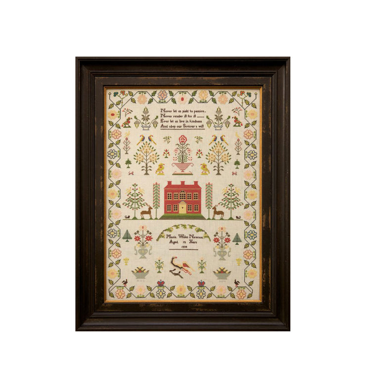 Hands Across the Sea - Maria Wales Newson 1838 ~ Silk Thread Kit