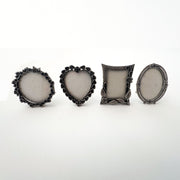 Assorted Small Pewter Frames for Needlework Miniatures