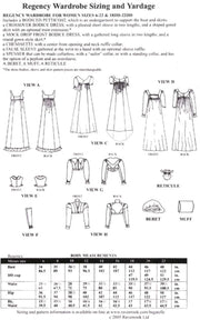 Regency Wardrobe - La Mode Bagatelle Pattern