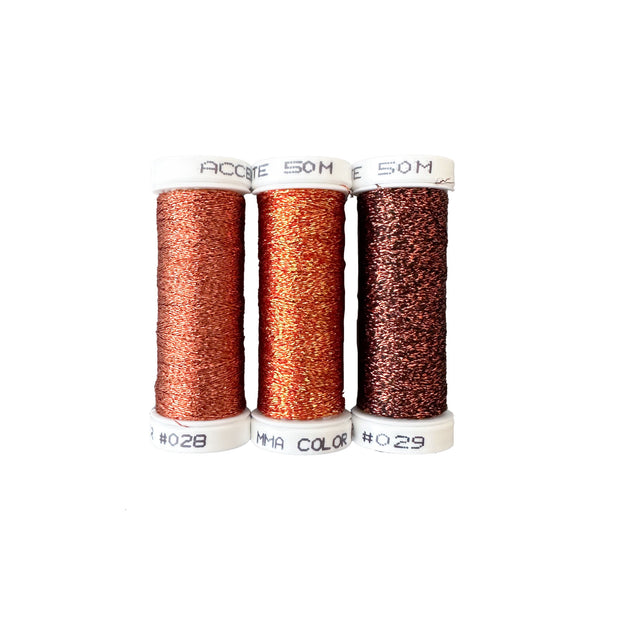 Metallic Shimmer Thread in Various Colors, Dark Multi Colored Holoshimmer  Thread, Gold Shimmer Thread, Silver Metallic Thread 