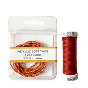 Metallic Soft Twist Cord  - Golden Copper