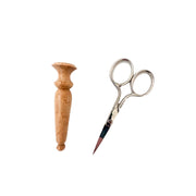 Maple Scissor Case with Fine Embroidery Scissors