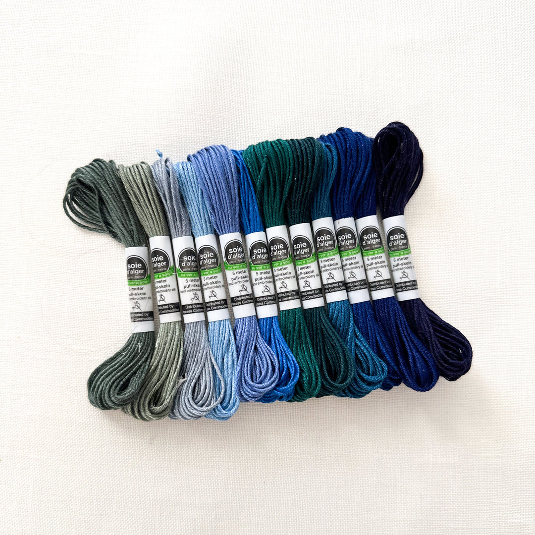 Peacock - Silk Thread Kit – Hoop and Frame