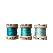 Au Ver à Soie ® Soie Perlee Silk Thread Kit - Cyan