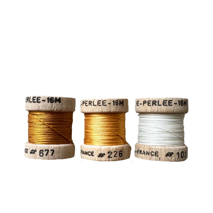 Au Ver à Soie ® Soie Perlee Silk Thread Kit - Golden