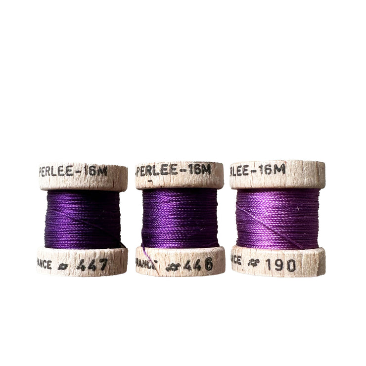 Au Ver à Soie ® Soie Perlee Silk Thread Kit - Iris Purple