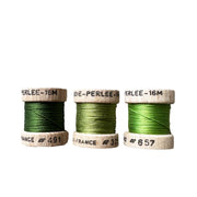 Au Ver à Soie ® Soie Perlee Silk Thread Kit - Leaf Green