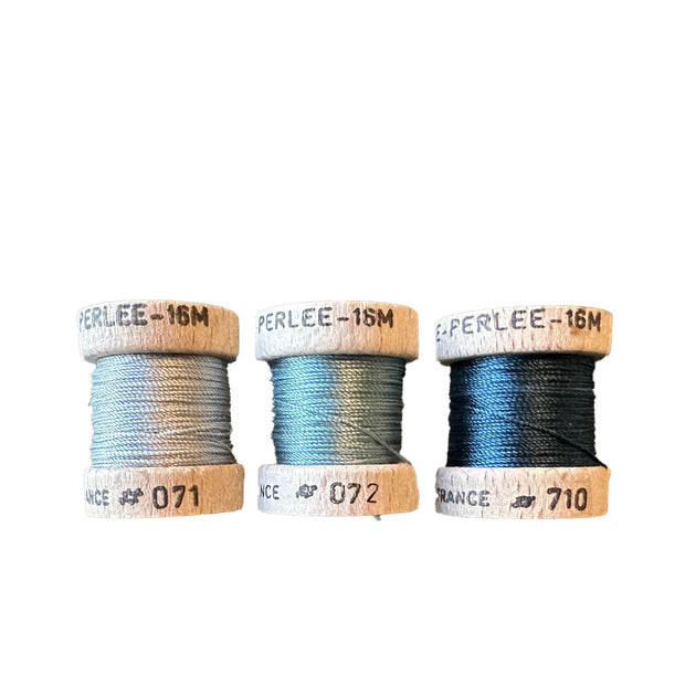 Au Ver à Soie ® Soie Perlee Silk Thread Kit - Steel Blue