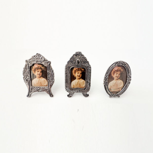 Assorted Silver Metal Frames