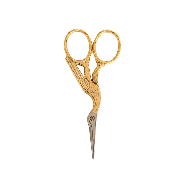 Bohin Stork Gilt Scissors - 3.5 Inches