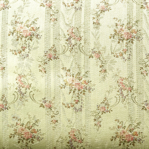 Cylinder Printed Rose 19th Century Fabric by Yuwa