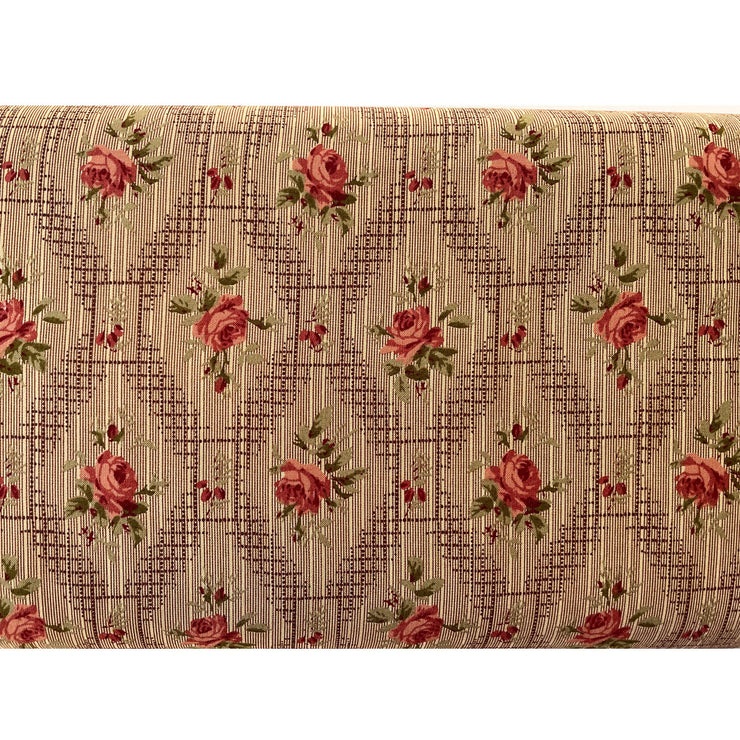 Lattice Rose Wallpaper Fabric by Yuwa