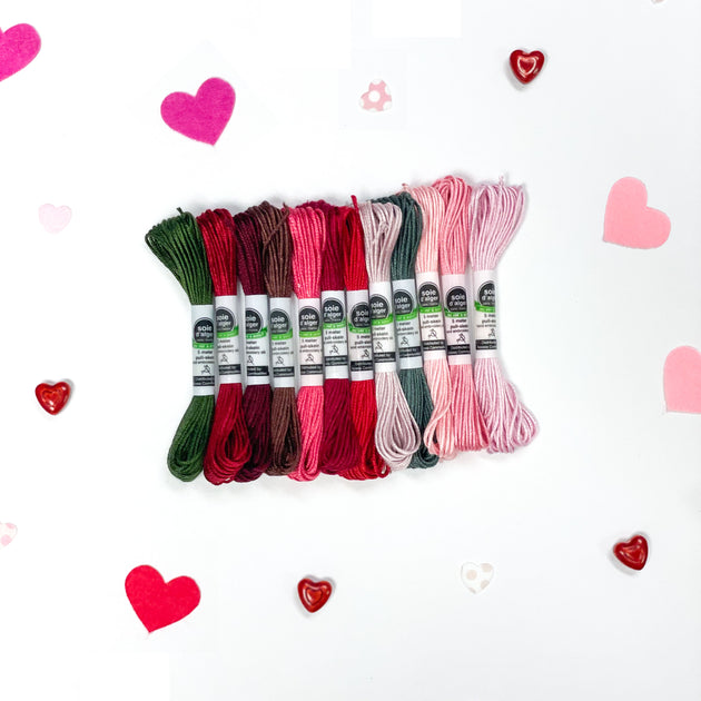 Love Thread The Color of Love - Silk Thread Kit – Hoop and Frame