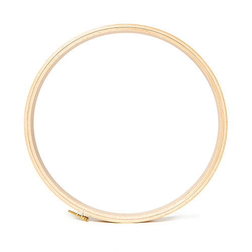 Round Wooden Embroidery Hoop - 7/8" Thick