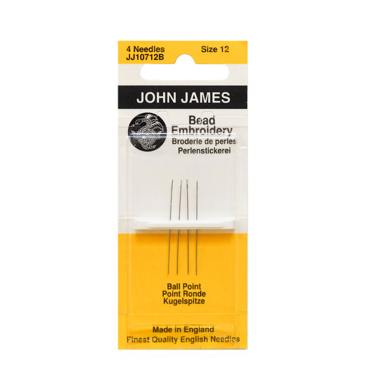 John James L4320E-12 English Beading Needles #12