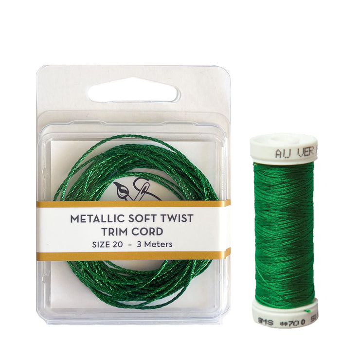 Metallic Soft Twist Cord  - Green