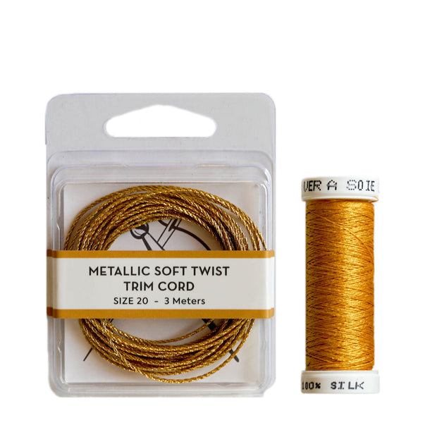 Metallic Soft Twist Cord  - Medium Gold