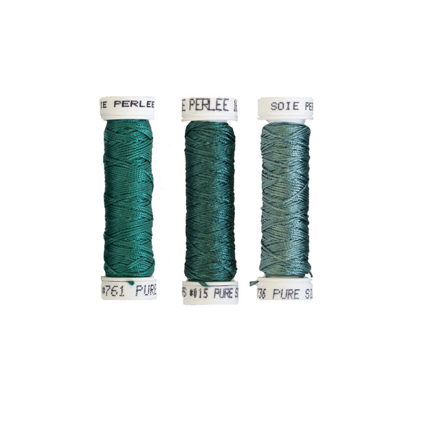 Au Ver à Soie ® Soie Perlee Silk Thread Kit - Meadow Grass