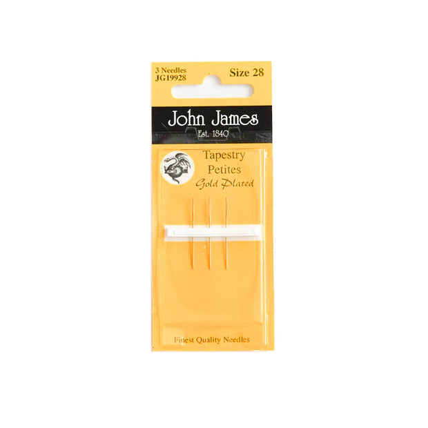 John James Gold Plated Petite Tapestry Needles