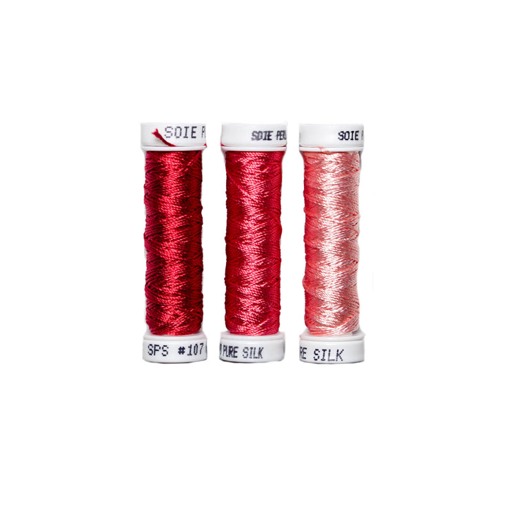 Au Ver à Soie ® Soie Perlee Silk Thread Kit - Pink Carnation