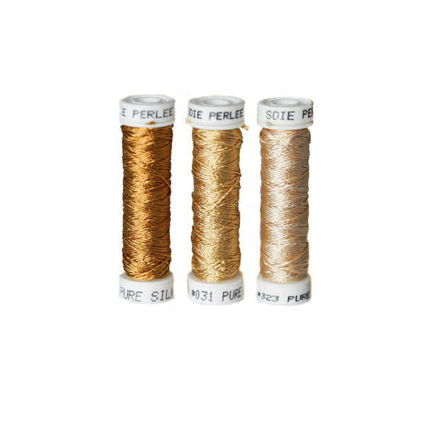 Au Ver à Soie ® Soie Perlee Silk Thread Kit - Acorn Gold