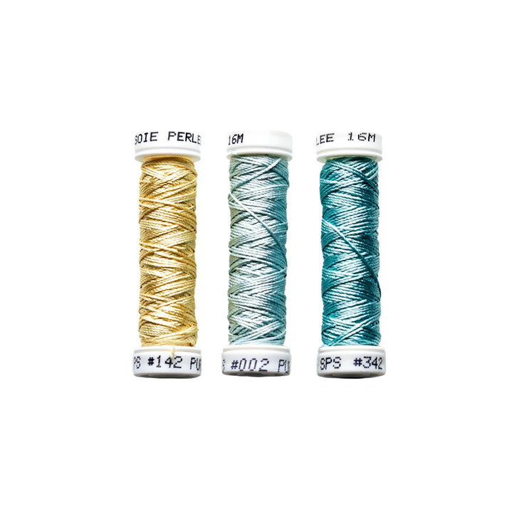 Au Ver à Soie ® Soie Perlee Silk Thread Kit - April