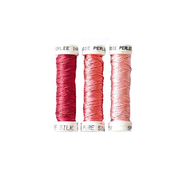 Au Ver à Soie ® Soie Perlee Silk Thread Kit - Flamingo