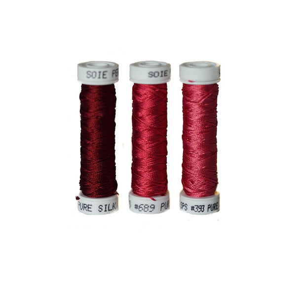 Au Ver à Soie ® Soie Perlee Silk Thread Kit - Garnet
