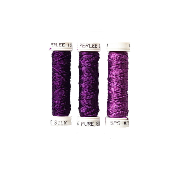 Au Ver à Soie ® Soie Perlee Silk Thread Kit - Iris Purple
