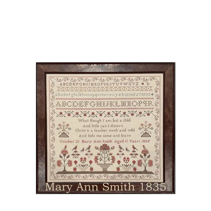 Scarlett House -  Mary Ann Smith 1835 ~ Soie 1003 Thread Kit