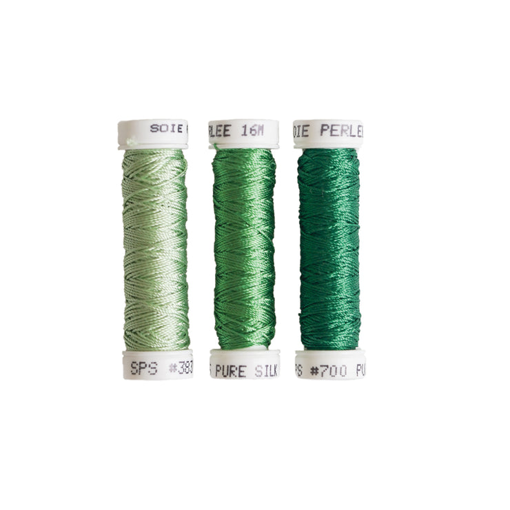 Au Ver à Soie ® Soie Perlee Silk Thread Kit - Fern Green
