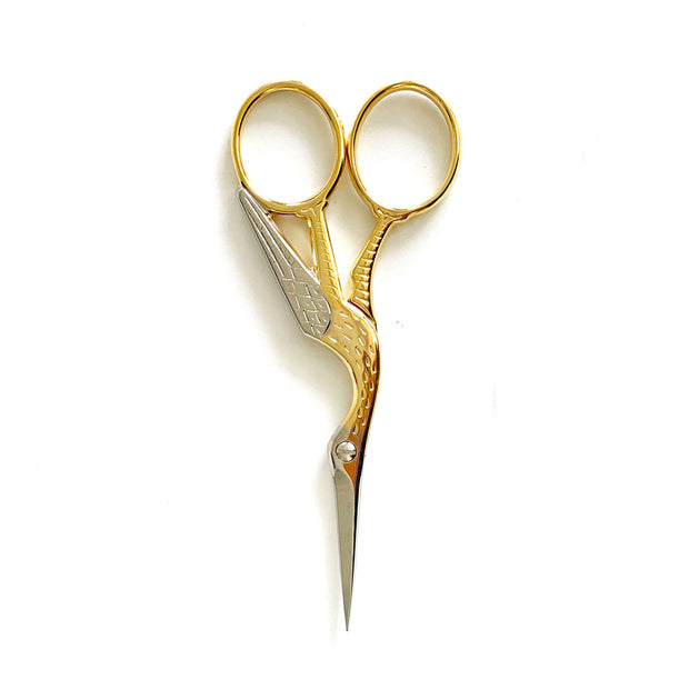 Sophia Stork Scissors with Leather Sheath - 4.5"