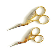Sylviane Stork Scissors with Leather Pocket Sheath - 3.5"